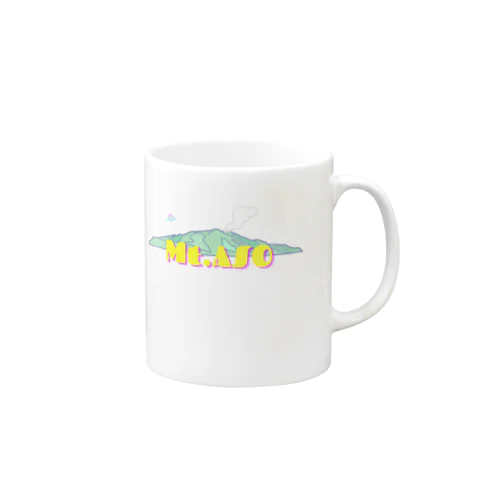 ポップな阿蘇山 Mug