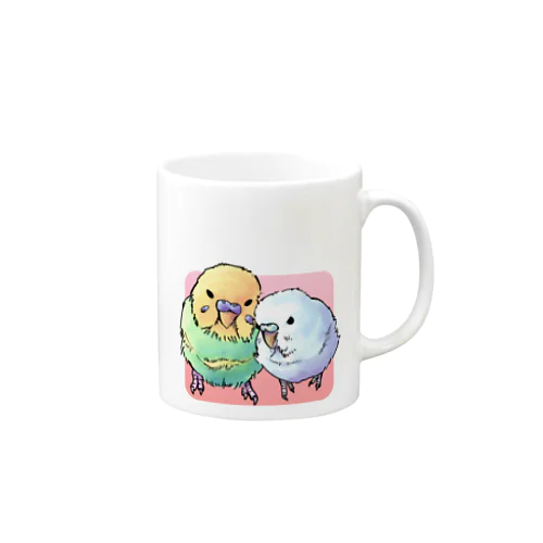 ひーちゃんとはく新イラストアイテム背景有 Mug