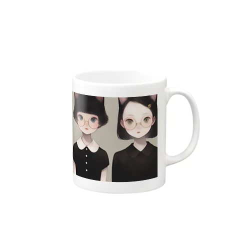 猫ミミGirls Mug