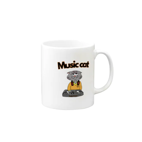 Music cat マグカップ