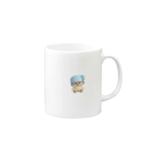 喉かわいてあびちゃった子ねこに見せかけて子ぐまちゃん！ Mug