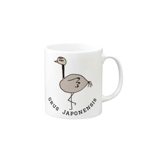 『Grus Japonensis』＝タンチョウヅル Mug