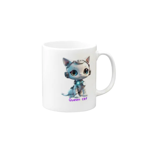 Queen Cat-Roid Mug