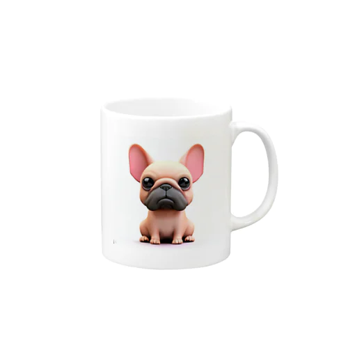 3Dイラスト　フレンチブルドック Mug