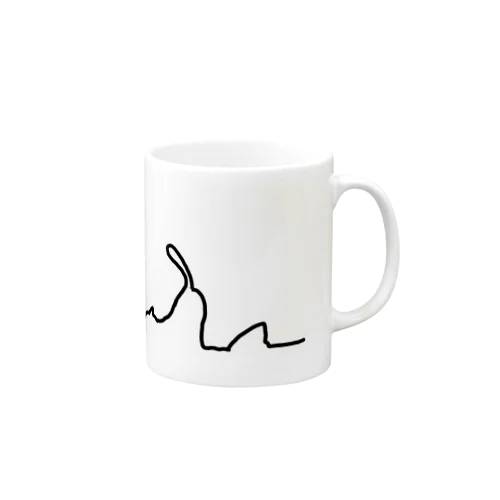 結露にゃんこグラフィック波形 Mug