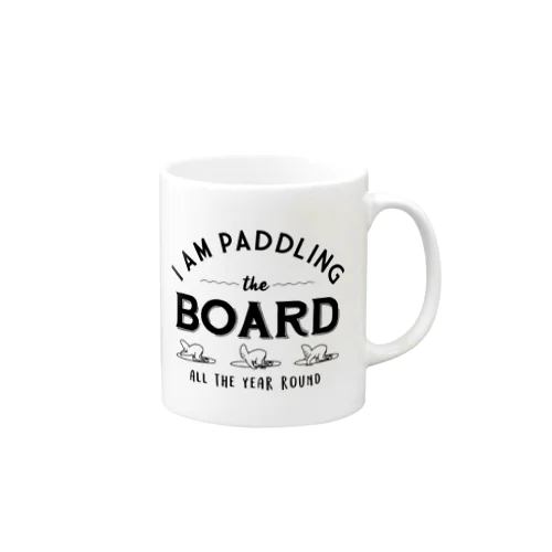 PADDLEING THE BOARD マグカップ