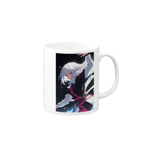 宇宙空間の少女 Mug