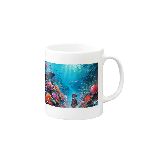 海の中の少女 Mug