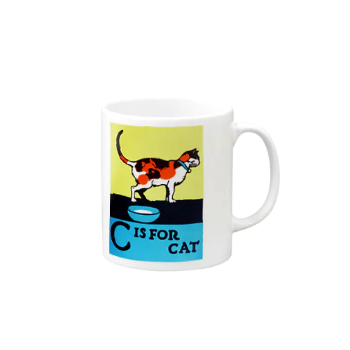 CはキャットのC Mug