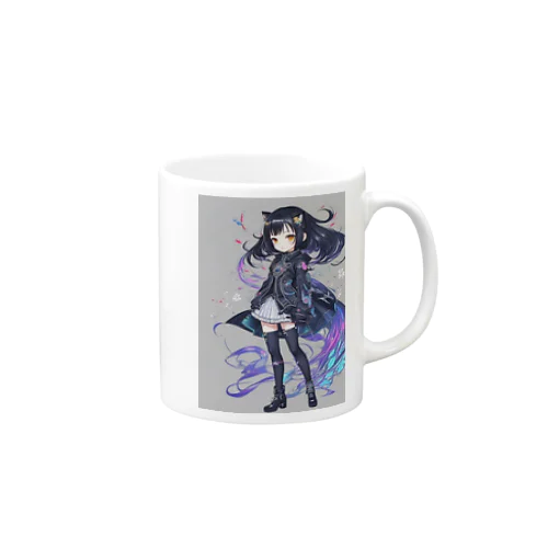 サイバーパンク✖️猫耳少女 Mug