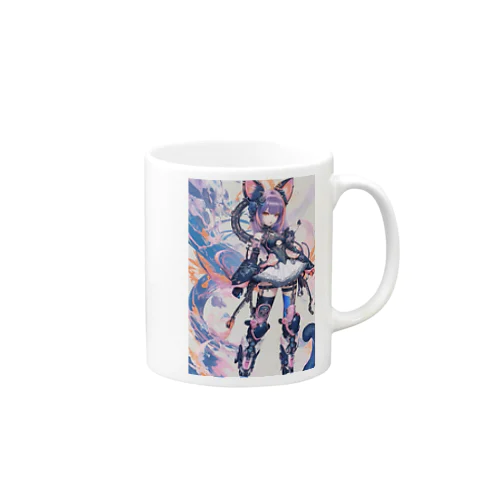 サイバーパンク✖️猫耳少女 Mug