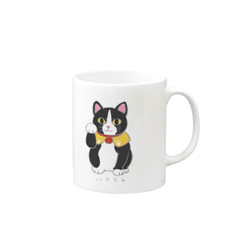 ハチワレ招きにゃん Mug