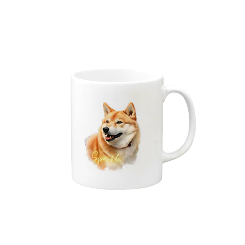 "シバワンダー" 柴犬愛好家Tシャツ Mug