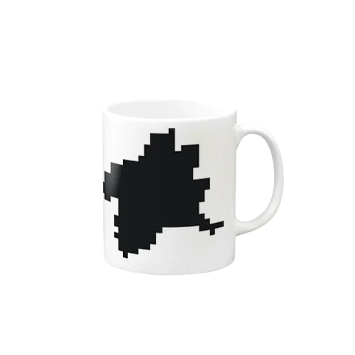 ドット絵ぐんま24 ブラック Mug