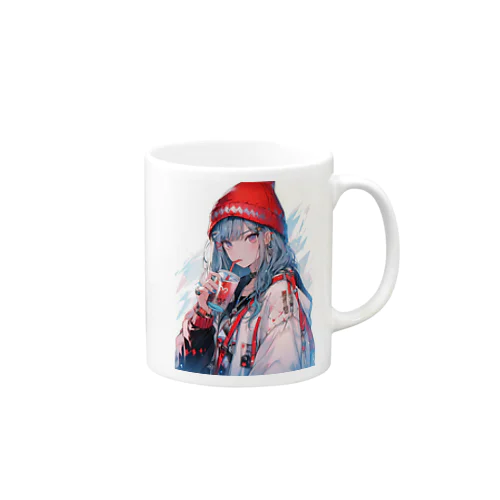 冬のほっこりジュースタイム Mug