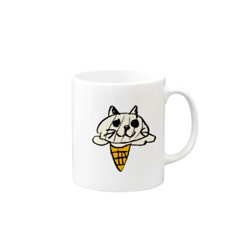 アイスクリーム猫 マグカップ