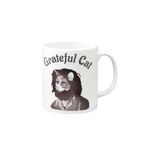 Grateful Cat h.t. マグカップ