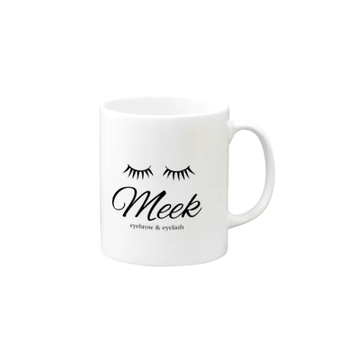 eyelash Meek ロゴ Mug