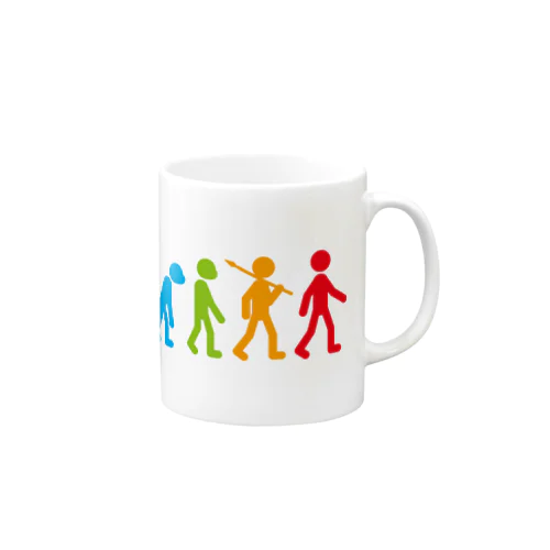 人類の進化 ピクトグラム Mug