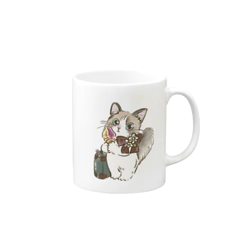 ラグドールのレオくん Mug