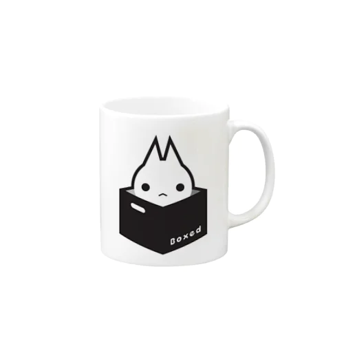 【Boxed * Cat】白Ver マグカップ