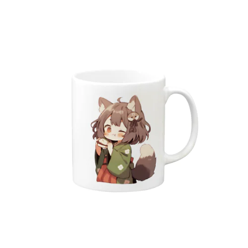 たぬっぺ  (Tanuppe)  ver.3 狸の神様、たぬき、タヌキ Mug