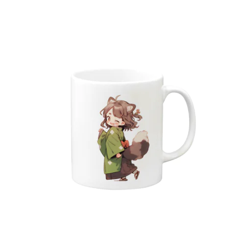 たぬっぺ  (Tanuppe)  ver.4 狸の神様、たぬき、タヌキ Mug