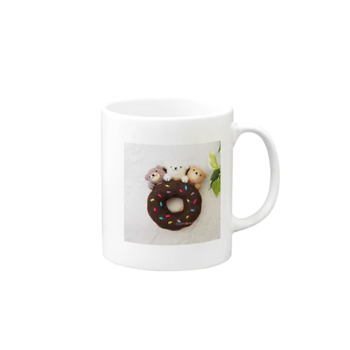 くまの3兄弟（チョコレートドーナツ） Mug