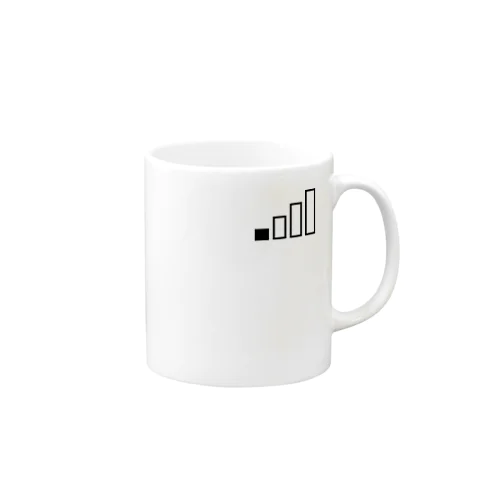 アンテナ1本【日用品】【ワンポイント】【デザイン色：黒】 Mug