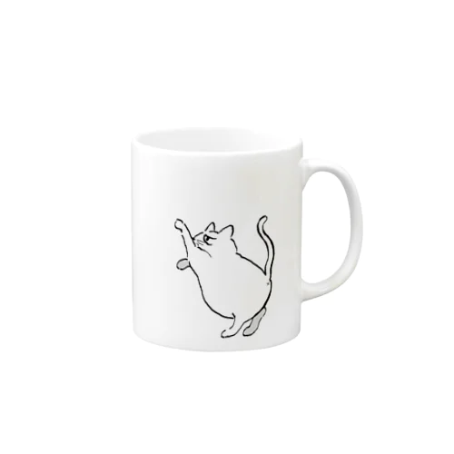 ちょっかいねこちゃん（白） Mug