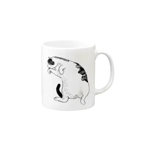 太った猫 Mug