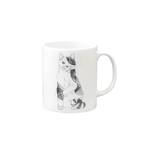 三毛猫 Mug