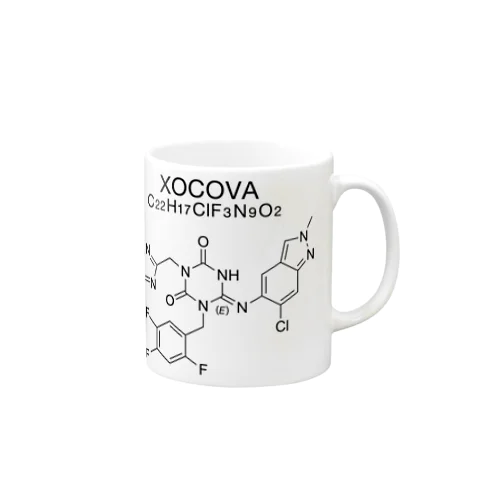 XOCOVA C22H17ClF3N9O2-ゾコーバ-(Ensitrelvir-エンシトレルビル-) マグカップ
