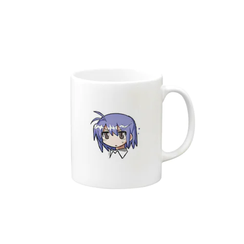 青い女の子 Mug