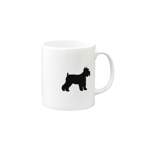 シュナウザーのシルエットシリーズ Mug