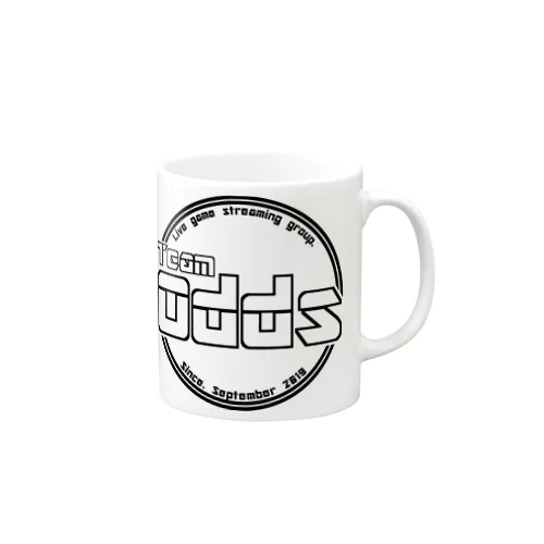 TeamOdds シンプルブラックロゴマーク Mug