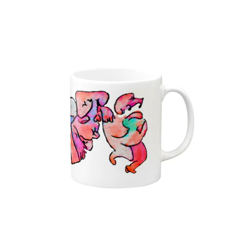 オバケのおもちゃの取り合い Mug