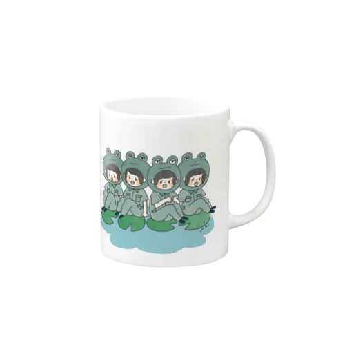 カエルぴょこぴょこ Mug