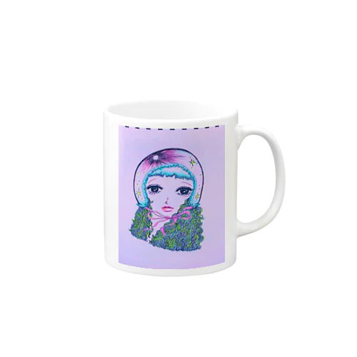 昭和レトロ宇宙ちゃん ⋆ Mug