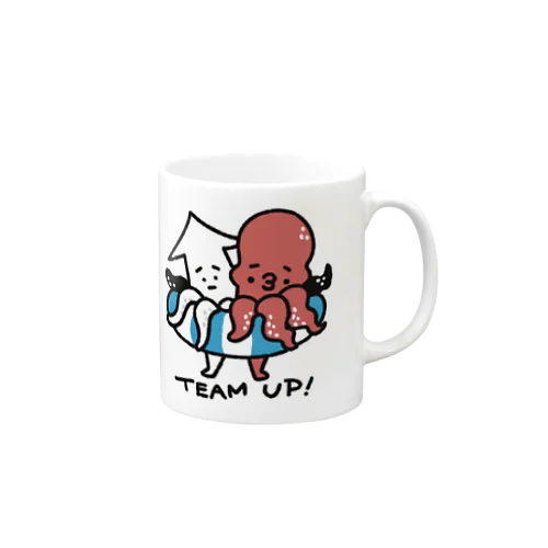 俺たち最強なイカさんとタコさん Mug