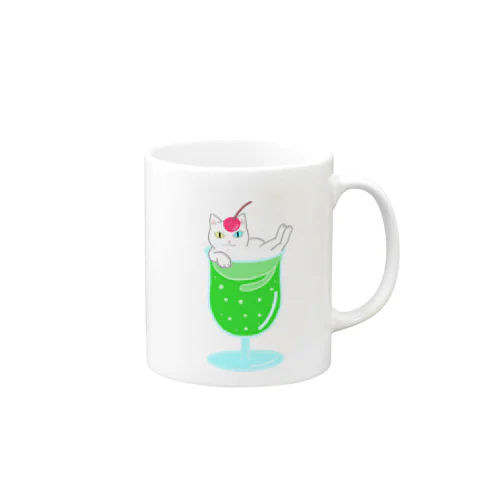 クリームソーダ猫 Mug