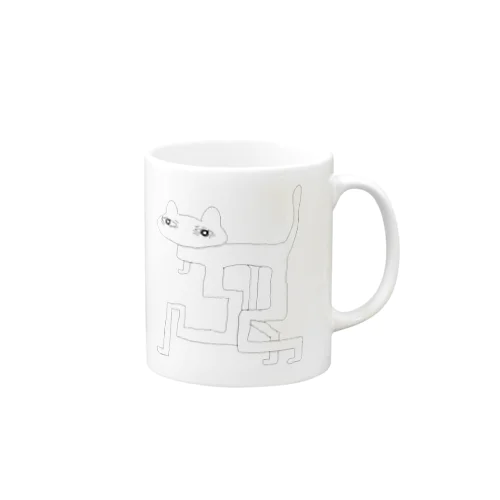 猫はじっとこっちをみている Mug