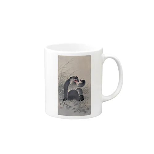 虫と猿 小原古邨 1900 - 1930 Mug