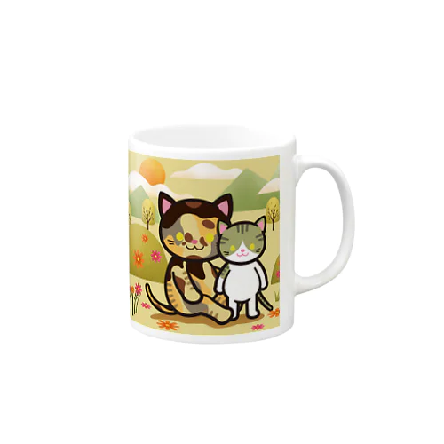 うずらトントン【ピクニック】マグカップ Mug