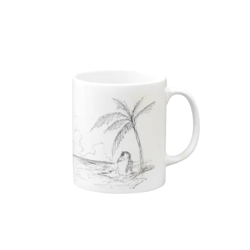 夏のペンギン　サマーバケーション Mug