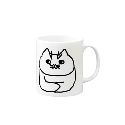 香箱座りの猫 Mug