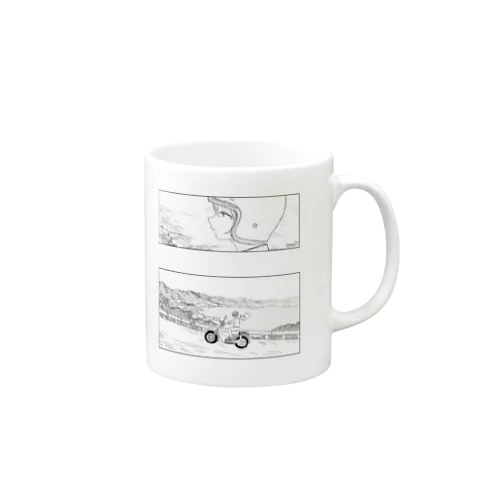 バイクとねこ Mug