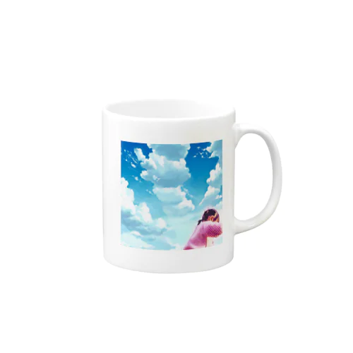 小さな女の子と青空 Mug