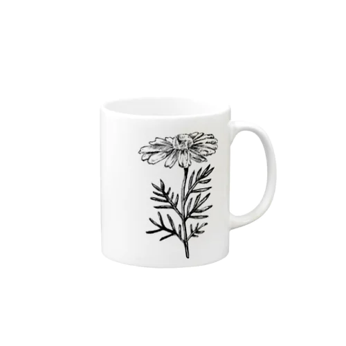 chamomile(黒) Mug