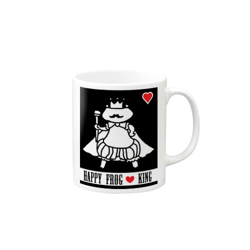 ハッピー　フロッグ　キング　💖 Mug